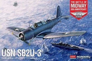 Līmējošais modelis Academy Hobby 12350 USN SB2U-3 "Battle of Midway" 80th Anniversary 1/48 цена и информация | Склеиваемые модели | 220.lv