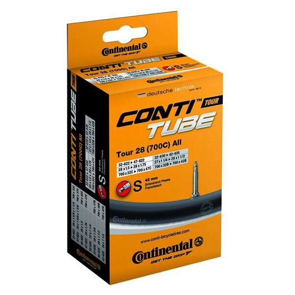 Velosipēdu caurules Continental Race 28 collu Presta 42 mm cena un informācija | Citas velosipēdu rezerves daļas | 220.lv
