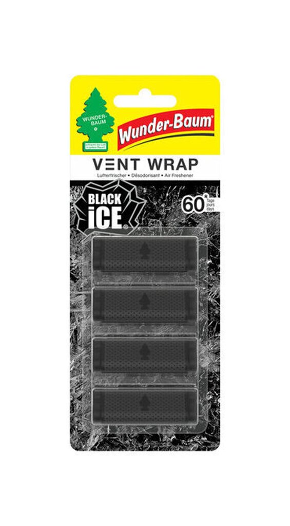 WUNDER-BAUM Vent Wrap Black Ice gaisa atsvaidzinātājs cena un informācija | Gaisa atsvaidzinātāji | 220.lv