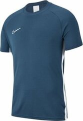 T-krekls Nike Academy 19, zils cena un informācija | Futbola formas un citas preces | 220.lv