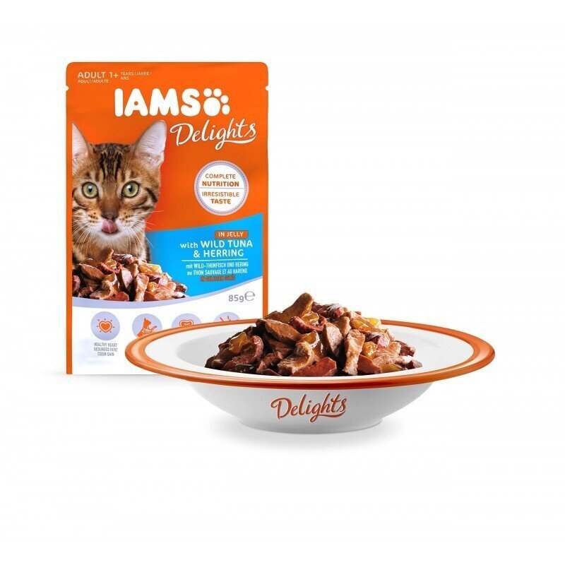 Mitrā barība kaķiem Iams Adult, 85 g цена и информация | Konservi kaķiem | 220.lv