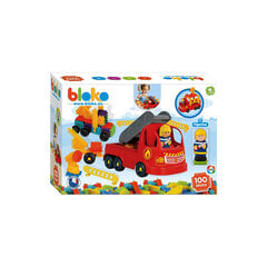 100 daļīgs rotaļu komplekts ar ugunsdzēsēju mašīnu un vienu 3D figūru цена и информация | Развивающие игрушки | 220.lv