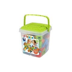 100 gabalu uzglabāšanas kaste ar zaļu spēļu dēli cena un informācija | Attīstošās rotaļlietas | 220.lv