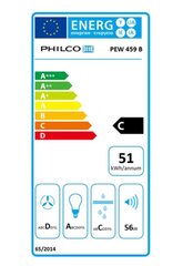 Philco PEW 459 B cena un informācija | Tvaika nosūcēji | 220.lv