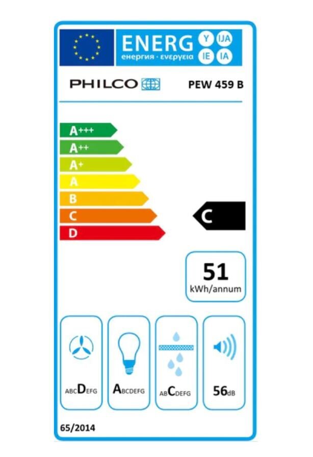 Philco PEW 459 B cena un informācija | Tvaika nosūcēji | 220.lv