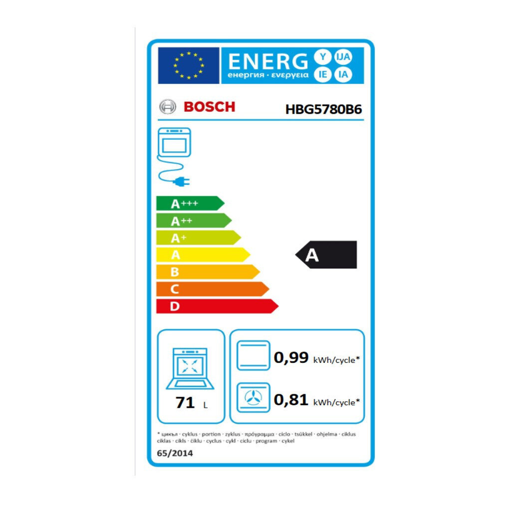 Bosch HBG5780B6 cena un informācija | Cepeškrāsnis | 220.lv