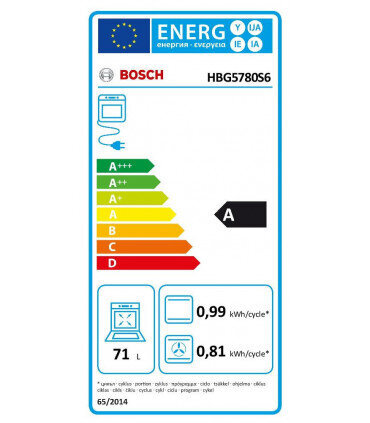 Bosch HBG5780S6 cena un informācija | Cepeškrāsnis | 220.lv