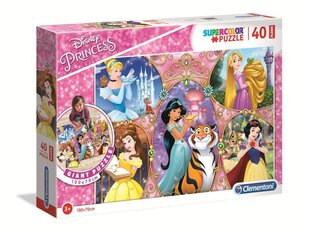 Clementoni: puzzle 40el. Grīdas princese cena un informācija | Puzles, 3D puzles | 220.lv