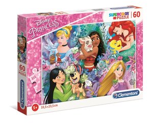 Clementoni: 60el puzzle. Super krāsu princese cena un informācija | Puzles, 3D puzles | 220.lv