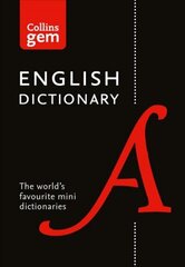 English Gem Dictionary: The World's Favourite Mini Dictionaries Gem 17th edition, Collins English Dictionary: 85,000 Words in a Mini Format цена и информация | Учебный материал по иностранным языкам | 220.lv