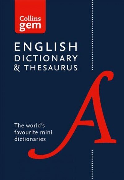 English Gem Dictionary and Thesaurus: The World's Favourite Mini Dictionaries 6th Revised edition, Collins English Dictionary and Thesaurus Gem Edition: Two Books-in-One Mini Format cena un informācija | Svešvalodu mācību materiāli | 220.lv