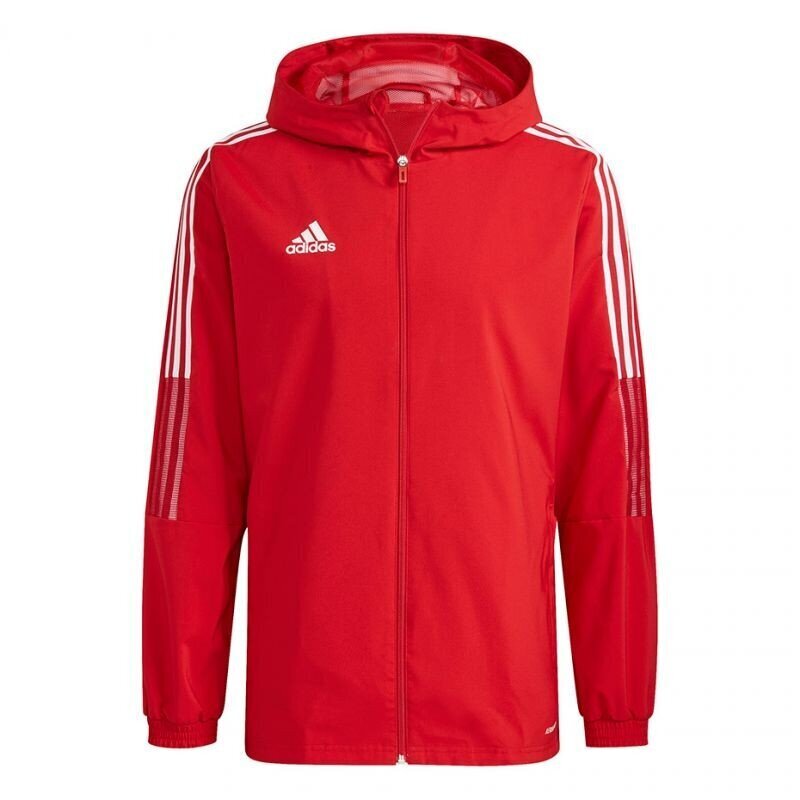 Džemperis vīriešiem Adidas Tiro 21 Windbreaker M, sarkans цена и информация | Sporta apģērbs vīriešiem | 220.lv