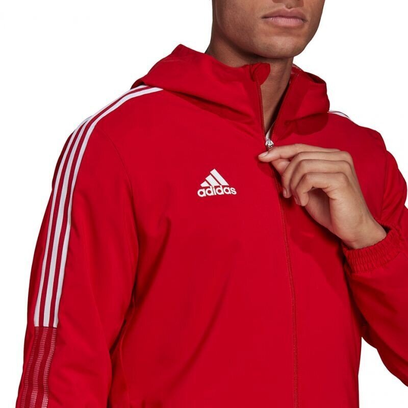 Džemperis vīriešiem Adidas Tiro 21 Windbreaker M, sarkans цена и информация | Sporta apģērbs vīriešiem | 220.lv