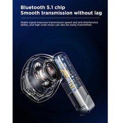 Беспроводные Hi-Fi наушники с HD микрофоноом и зарядным чехлом Aula AL107 TWS Стерео Bluetooth 5.1, белые цена и информация | Наушники | 220.lv