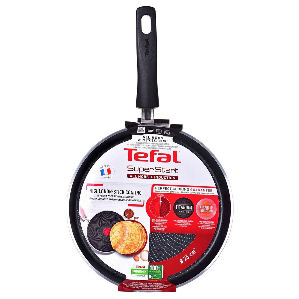 Čuguna panna Tefal Super Start 25 cm C27338 цена и информация | Pannas | 220.lv