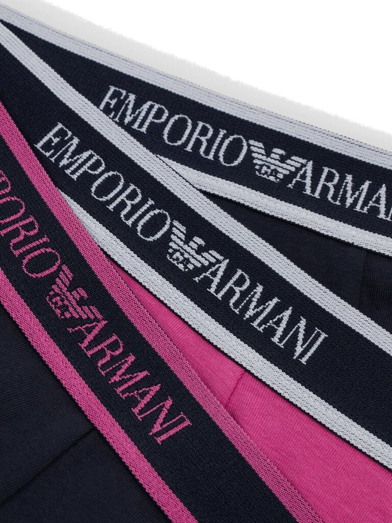 Vīriešu apakšbikses EMPORIO ARMANI Core Logo Marine Azalea 3Pck 545659569 цена и информация | Vīriešu apakšbikses | 220.lv