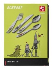 Galda piederumu komplekts bērniem ZWILLING Ritter Eckbert chiildren's Flatware Set*4 cena un informācija | Galda piederumi | 220.lv