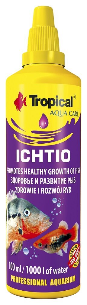 Zivju baku kontroles līdzeklis Tropical Ichtio, 100 ml cena un informācija | Akvāriji un aprīkojums | 220.lv