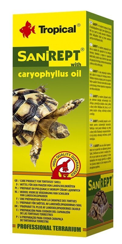 Bruņurupuču čaumalu apstrāde Tropical Sanirept, 15 ml цена и информация | Akvāriji un aprīkojums | 220.lv