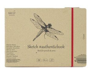 Альбом для эскизов SMLT "Cream" Authenticbook 176x245мм, 36 листов, 80 г/м2 цена и информация | Тетради и бумажные товары | 220.lv