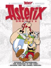 Asterix: Asterix Omnibus 6: Asterix in Switzerland, The Mansions of The Gods, Asterix and The Laurel Wreath cena un informācija | Grāmatas pusaudžiem un jauniešiem | 220.lv