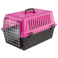 FERPLAST Atlas 10 EL - pet carrier, pink and black цена и информация | Переноски, сумки | 220.lv