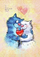 Алмазная мозаика Cats - Sharing happiness, 40x50 см цена и информация | Алмазная мозаика | 220.lv