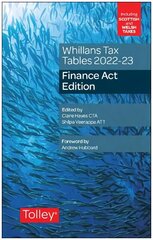 Whillans's Tax Tables 2022-23 (Finance Act edition) цена и информация | Книги по экономике | 220.lv