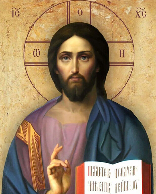 Gleznas no dimanta mozaīkas 40x50 cm. Dimantu izšūšanas komplekts "Christ Pantocrator" cena un informācija | Dimantu mozaīkas | 220.lv