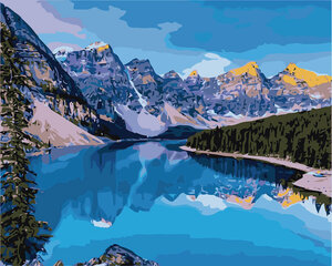 Glezna pēc numuriem 40x50 cm. Dimantu izšūšanas komplekts "Mountain River" cena un informācija | Gleznas pēc numuriem | 220.lv