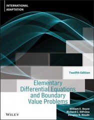 Elementary Differential Equations and Boundary Val ue Problems, Twelfth Edition International Adaptat ion 12th Edition, International Adaptation cena un informācija | Ekonomikas grāmatas | 220.lv