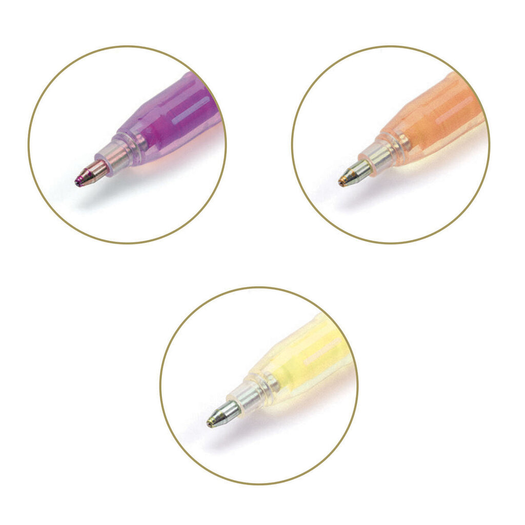 6 gēla pildspalvas - Mainīgās varavīksnes krāsas, DJECO DD03787 цена и информация | Rakstāmpiederumi | 220.lv