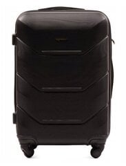 Среднего размера чемодан Wings TD147, размер M, черный цена и информация | Чемоданы, дорожные сумки | 220.lv