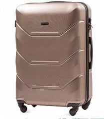 Небольшой чемодан Wings TD147, размер S, для ручной клади, цвета шампанского цена и информация | Чемоданы, дорожные сумки  | 220.lv