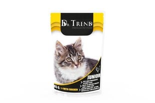 Dr. Trend pilnvērtīga mitrā kaķēnu barība ar vistas gaļu, 12 x 85 g цена и информация | Консервы для котов | 220.lv