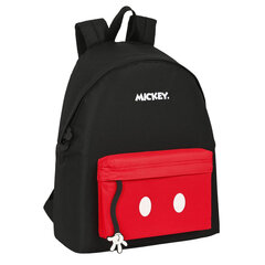 Skolas soma Mickey Mouse, sarkans/ melns (33 x 42 x 15 cm) цена и информация | Школьные рюкзаки, спортивные сумки | 220.lv