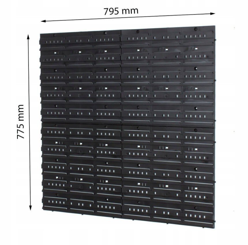 Instrumentu siena 80x80 cm ar kastēm - zila cena un informācija | Instrumentu kastes | 220.lv