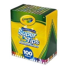 Marķieru komplekts Super Tips Crayola (100 vienības) цена и информация | Принадлежности для рисования, лепки | 220.lv