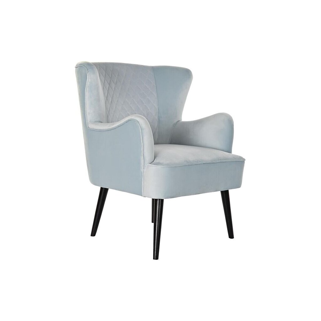 Atzveltnes krēsls DKD Home Decor Melns Metāls Debesu zils (76 x 76 x 82 cm) цена и информация | Atpūtas krēsli | 220.lv