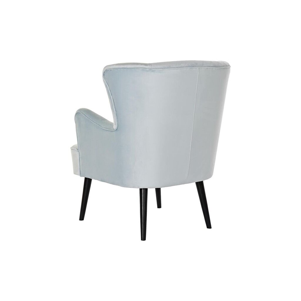 Atzveltnes krēsls DKD Home Decor Melns Metāls Debesu zils (76 x 76 x 82 cm) цена и информация | Atpūtas krēsli | 220.lv