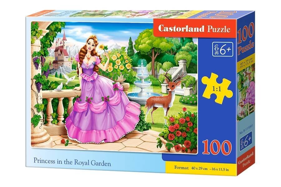 Castorland Princess in the Royal Garden Puzzle, 100 gabaliņi cena un informācija | Puzles, 3D puzles | 220.lv