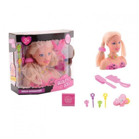 Rotaļu manekena galva MAKE UP cena un informācija | Rotaļlietas meitenēm | 220.lv