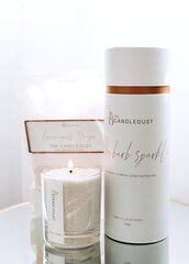 Aromatizēta svece The Candledust Rhubarb Sparkle, 160 g cena un informācija | Sveces un svečturi | 220.lv