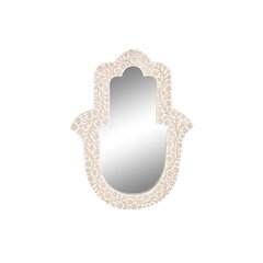 Sienas spogulis DKD Home Decor Balts Mango koks (45 x 2 x 60 cm) cena un informācija | Spoguļi | 220.lv