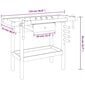 vidaXL darbagalds ar atvilktni un skrūvspīlēm, 124x52x83 cm, akācija цена и информация | Rokas instrumenti | 220.lv