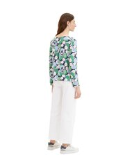 Tom Tailor женская рубашка 1035386*31572, белый/зелёный 4066887061172 цена и информация | Женские блузки, рубашки | 220.lv