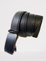 Кожанный мужской ремень с автоматической пряжкой Belt, черный цена и информация | Мужские ремни | 220.lv