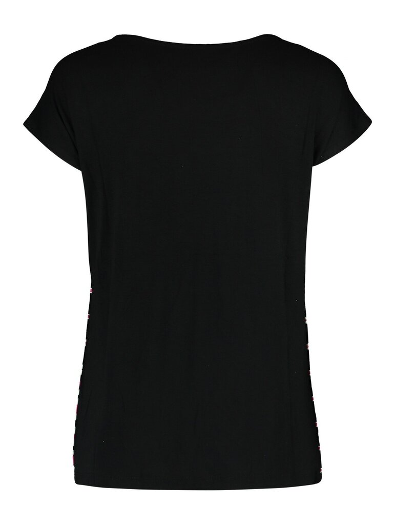 Zabaione sieviešu t-krekls RIA TS*P3103, melns/rozā 4067218110064 cena un informācija | T-krekli sievietēm | 220.lv