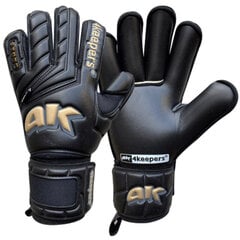Перчатки вратарские 4keepers Champ Gold Black V RF M S781416 цена и информация | Тренировочные перчатки. Размер 5 | 220.lv