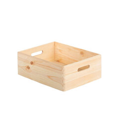 Универсальная коробка Astigarraga CBS403023, натуральная сосна (40 x 30 x 14 cм) цена и информация | Ящики для вещей | 220.lv